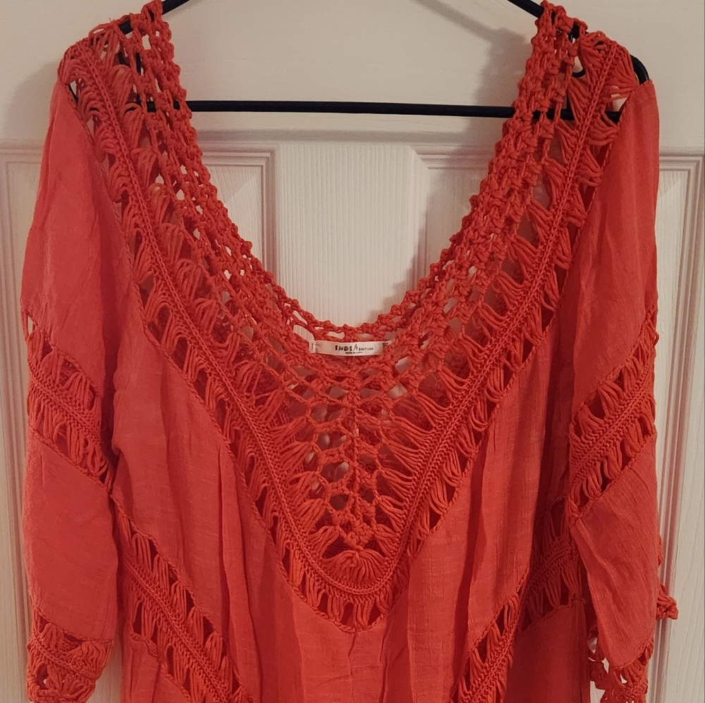 India Boutiques 3/4 sleeve top